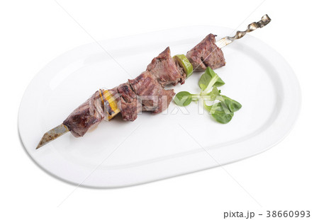 Delicious beef shish kebab. Delicious beef shish kebab. 38660993