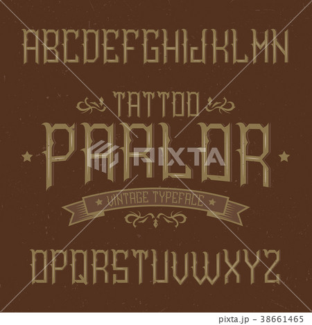 Vintage label typeface Vintage label typeface 38661465