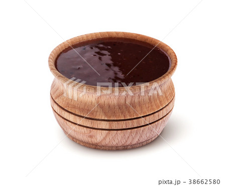 Cranberry sauce isolated on white background 38662580