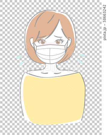 女性　マスク 38663242
