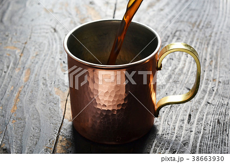 アイスコーヒー銅製マグカップ アイスコーヒー銅製マグカップ 38663930