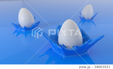 easter concepth with eggs falling to paint pool easter concepth with eggs falling to paint pool 38663931