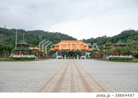 台湾 台北 中山区剣潭山 忠烈祠(ちゅうれつし) 全景 台湾 台北 中山区剣潭山 忠烈祠(ちゅうれつし) 全景 38664497