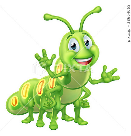 Caterpillar Cartoon Character 38664665
