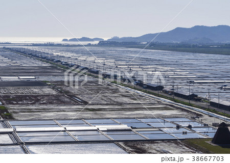 韓国 風景 塩田 38667703