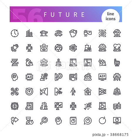 Future Line Icons Set 38668175