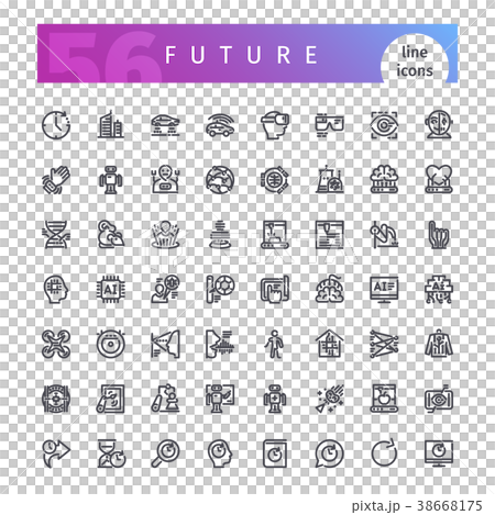 Future Line Icons Set 38668175