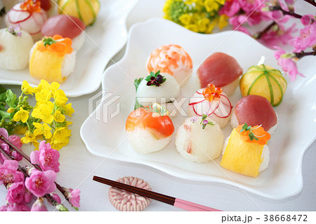 ひな祭り　手まり寿司　 38668472
