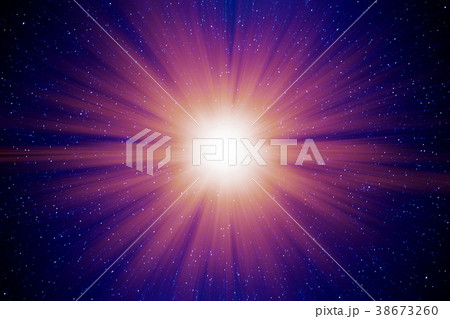 Starry night sky full of stars with light burst Starry night sky full of stars with light burst 38673260