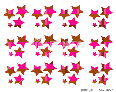 星の中に模様ショコラスイーツ 38673657