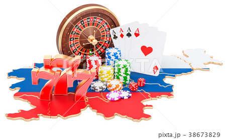Casino and gambling industry in Slovenia concept Casino and gambling industry in Slovenia concept 38673829