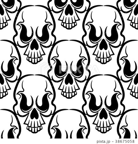 Vintage Skulls pattern. Vintage Skulls pattern. 38675058