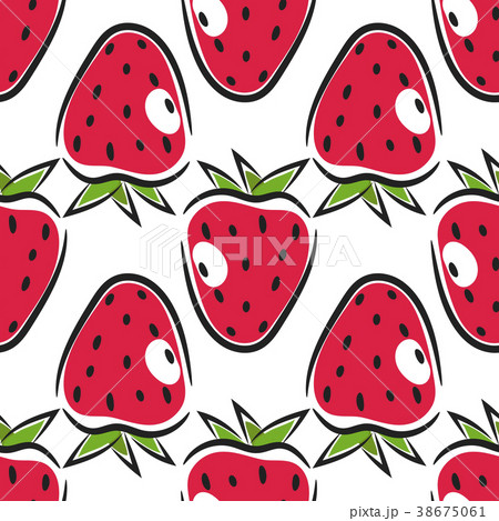 Seamless strawberry pattern. Seamless strawberry pattern. 38675061