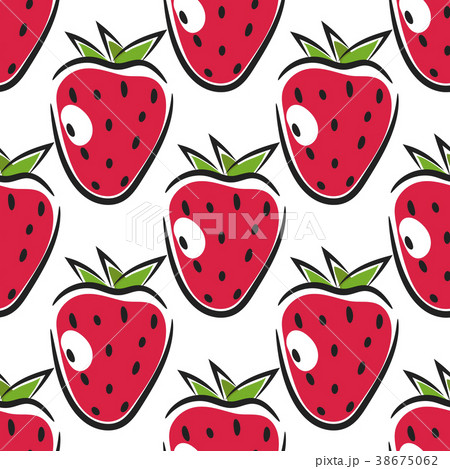 Seamless strawberry pattern. 38675062