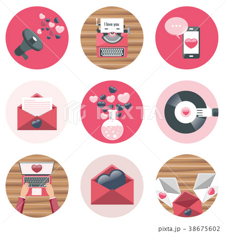 Love icons 38675602