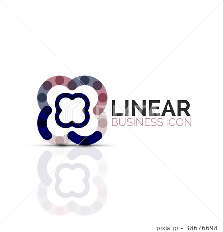 Abstract flower or star, linear thin line icon Abstract flower or star, linear thin line icon 38676698