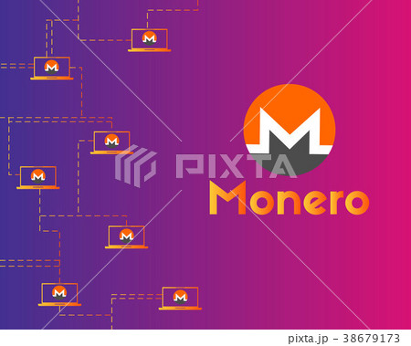 Cryptocurrency monero digital payment background Cryptocurrency monero digital payment background 38679173