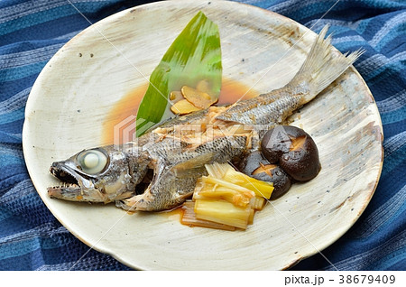 黒ムツ クロムツ 黒むつ の煮付け 煮魚 和食 の写真素材