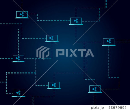 Ripple cryptocurrency connecting network style 38679695