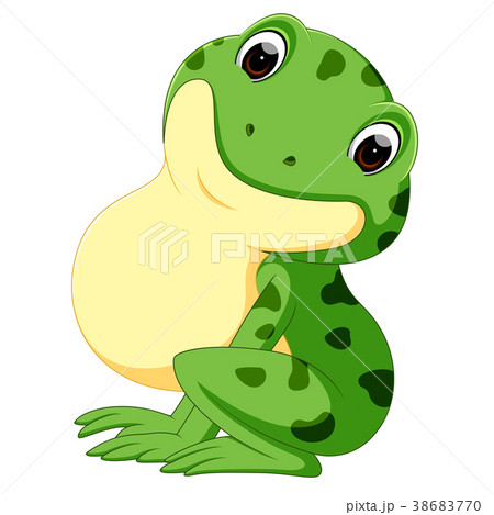 cute frog cartoon 38683770