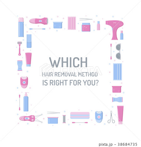 Hair removal square frame Hair removal square frame 38684735