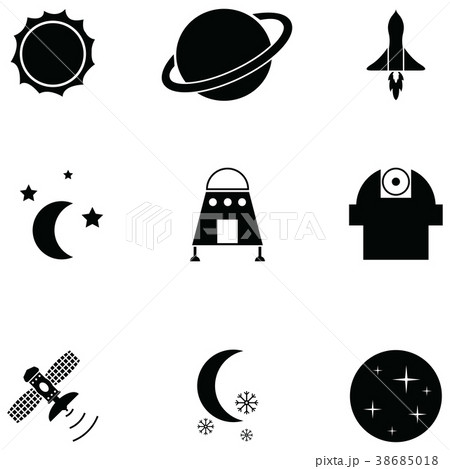 space icon set 38685018