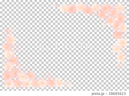 桜_飾枠 38685623