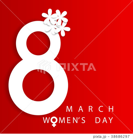 8 march international women's day greeting card 38686297