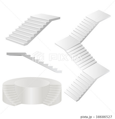 white stairs set. 38686527