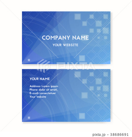 Business card blue. Clean water. Business card blue. Clean water. 38686691