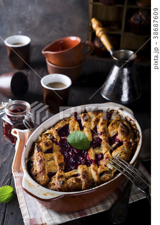 Homemade delicious cherry berry tart 38687609