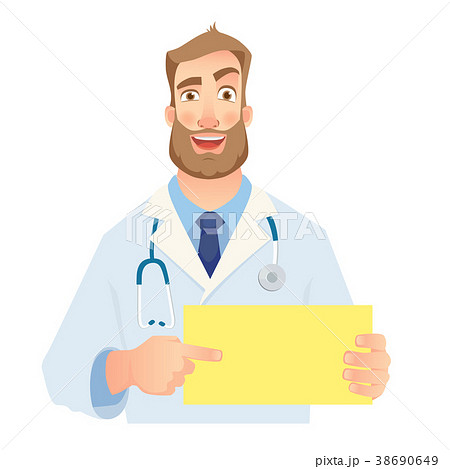 doctor holding blank sign 38690649