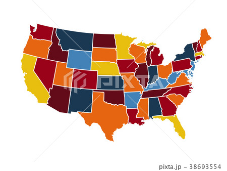 USA map vector illustration USA map vector illustration 38693554