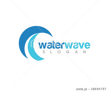 Water wave Logo Template vector Water wave Logo Template vector 38694797