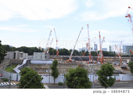 都市風景（東京都、新国立競技場、建設中編） 38694873