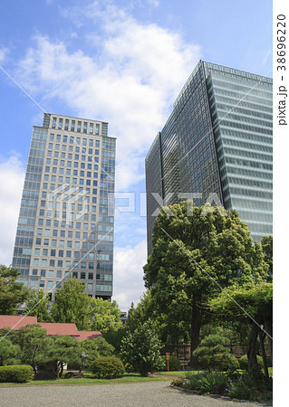 庭園風景（東京、芝離宮、夏） 38696220