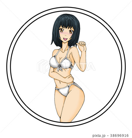 水着姿の女性のイラスト素材 [38696916] - PIXTA