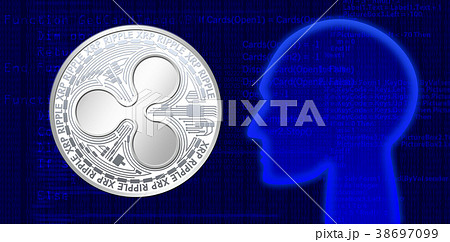 仮想通貨＿サイバーイメージ 38697099