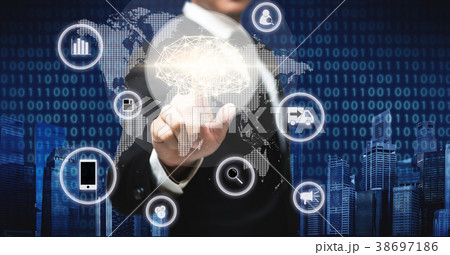 Business person working Business person working 38697186