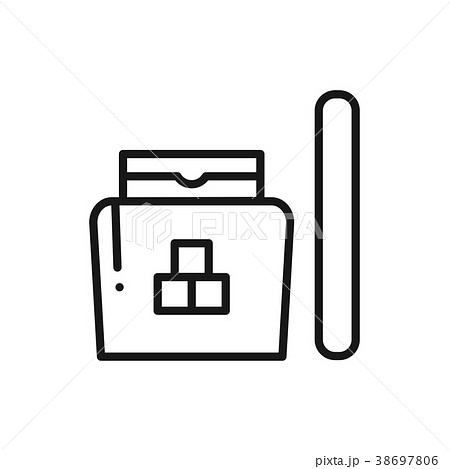 Sugaring line icon. Hair removal method. Sugaring 38697806