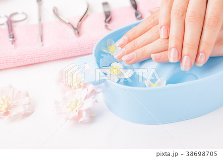 Female hands with manicure Female hands with manicure 38698705