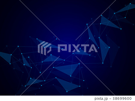 Abstract connection background with lines and dots 38699600