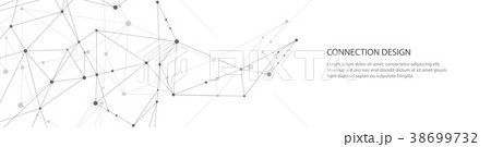 Vector banner design, global connection with lines 38699732