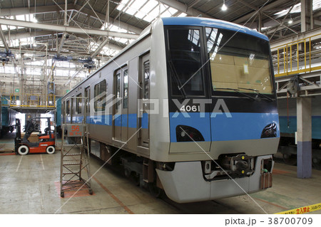 大宮総合車両センターにて検査を受ける小田急線4000形 38700709