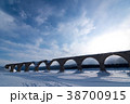 極寒のタウシュベツ川橋梁 38700915