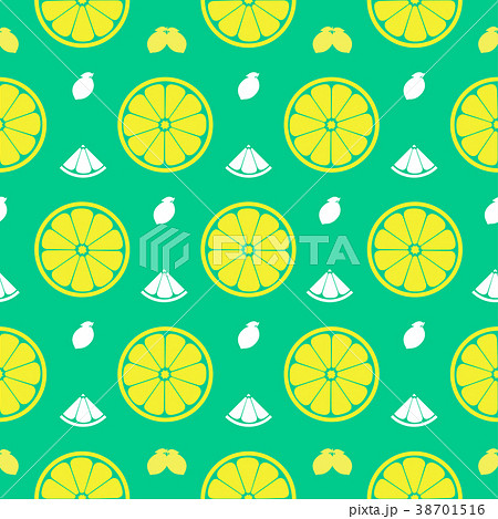 Lemon, orange fruits seamless pattern background Lemon, orange fruits seamless pattern background 38701516