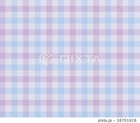 ガンクラブチェック 紫と水色のイラスト素材