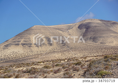 Mountain volcanic landscape, Fuerteventura, Canary Mountain volcanic landscape, Fuerteventura, Canary 38703719