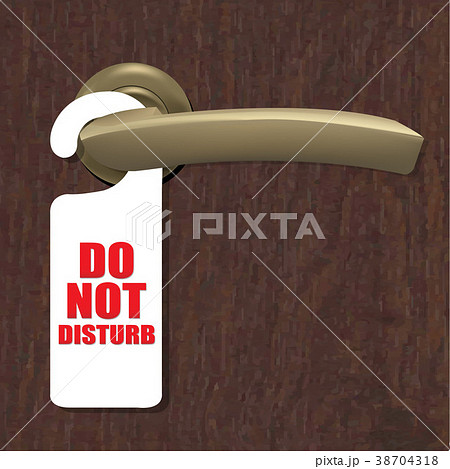 Do Not Disturb Sign With Door Handle 38704318