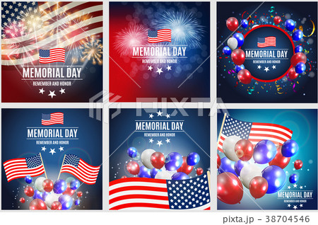 Memorial Day Background Template Vector Memorial Day Background Template Vector 38704546